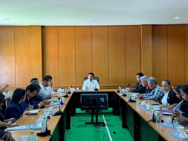 ประชุมเพื่อปรึกษาหารือเกี่ยวกับการจัดโครงการแข่งขันกีฬานักเรียนและประชาชนต้านภัยยาเสพติด(ปากแพรกเกมส์) ครั้งที่ 40